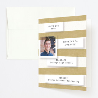 Accomplishments on file Graduation Thank You Cards