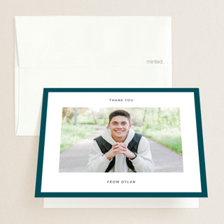 Classic Border Graduation Thank You Cards