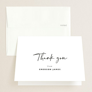 Brushed Graduation Thank You Cards