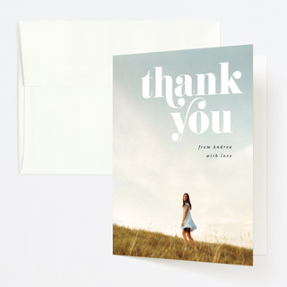 the sky's the limit Graduation Thank You Cards