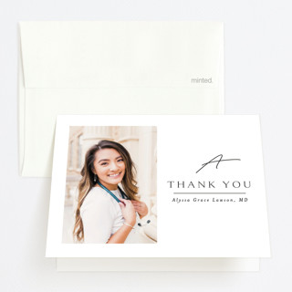 Traditionally Mod Graduation Thank You Cards