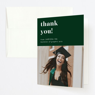 Fancy Graduation Thank You Cards