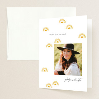 Boho Sun Graduation Thank You Cards
