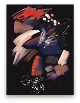 Pastel abstract splatte... by Oana Prints