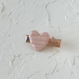 Pink Heart Mini Hair Clip Hair Clip