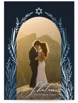 Floral Arch Foil-Pressed Hanukkah Cards