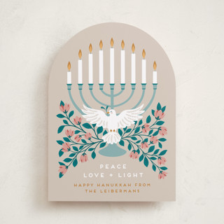 peace, love and light Hanukkah Cards