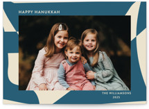 Abstract in Blue Hanukkah Cards