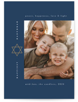 Modern Star of David Hanukkah Cards
