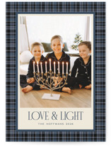 Cozy in Plaid Hanukkah Cards