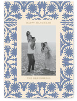 Blue pattern Hanukkah Cards
