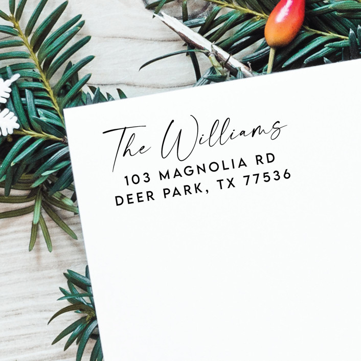 Family Name Address Stamp Classic Self Inking Return Address Stamp