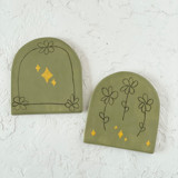 Illustrated Floral Arch Coaster Set Coasters