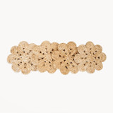 Jute Flower Drink Coaster (Set of 4) Coasters