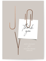 Joy Note Foil-Pressed Business Holiday Cards