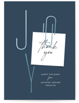 Joy Note Foil-Pressed Business Holiday Cards