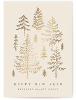 Spruce Shine Foil-Pressed Business Holiday Cards