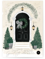 A Door Foil-Pressed Business Holiday Cards