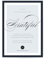 Elegant Gratitude Business Holiday Cards
