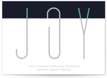 Paper Clip Joy Business Holiday Cards