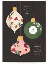 Botanical Baubles Business Holiday Cards