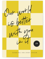 Big Check Business Holiday Cards