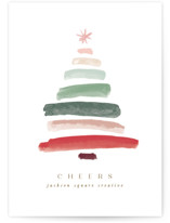 tree of strokes Business Holiday Cards