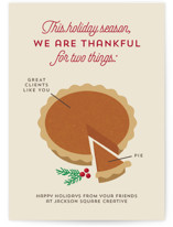 Pie Chart Business Holiday Cards