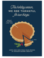 Pie Chart Business Holiday Cards