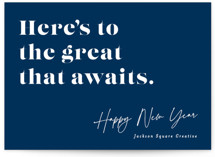 Bold Type Business Holiday Cards
