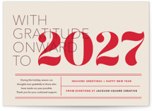 The Grateful Type Business Holiday Cards