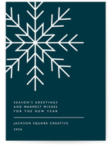 Snowflake Wishes Business Holiday Cards