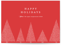 Shimmering Trees Business Holiday Cards