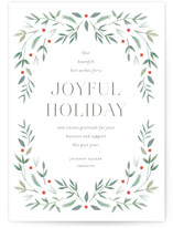Holiday Greenery Business Holiday Cards