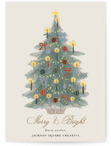 Candlelit Christmas Business Holiday Cards