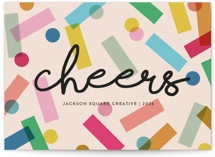 Confetti Business Holiday Cards