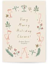 a Very Merry Holiday Cheers Business Holiday Cards