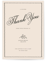 Sincerely Thank You Business Holiday Cards