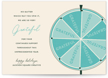 Gratefully Spun Business Holiday Cards