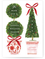 Festive Topiaries Business Holiday Cards