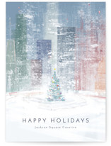 Winter City Wishes Business Holiday Cards