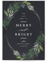 Frosted Foliage Business Holiday Cards