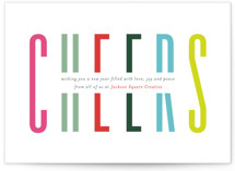 Bold Cheer Business Holiday Cards