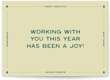 a joy! Business Holiday Cards