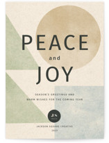 geometrical peace Business Holiday Cards
