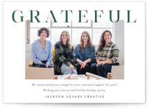 Bold Gratitude Business Holiday Cards