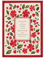 Florale Business Holiday Cards