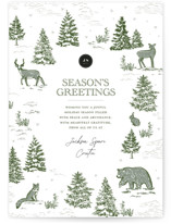 Forest Animals Business Holiday Cards