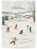 Winter Village Business Holiday Cards