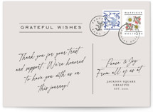 Postal Gratitude Business Holiday Cards